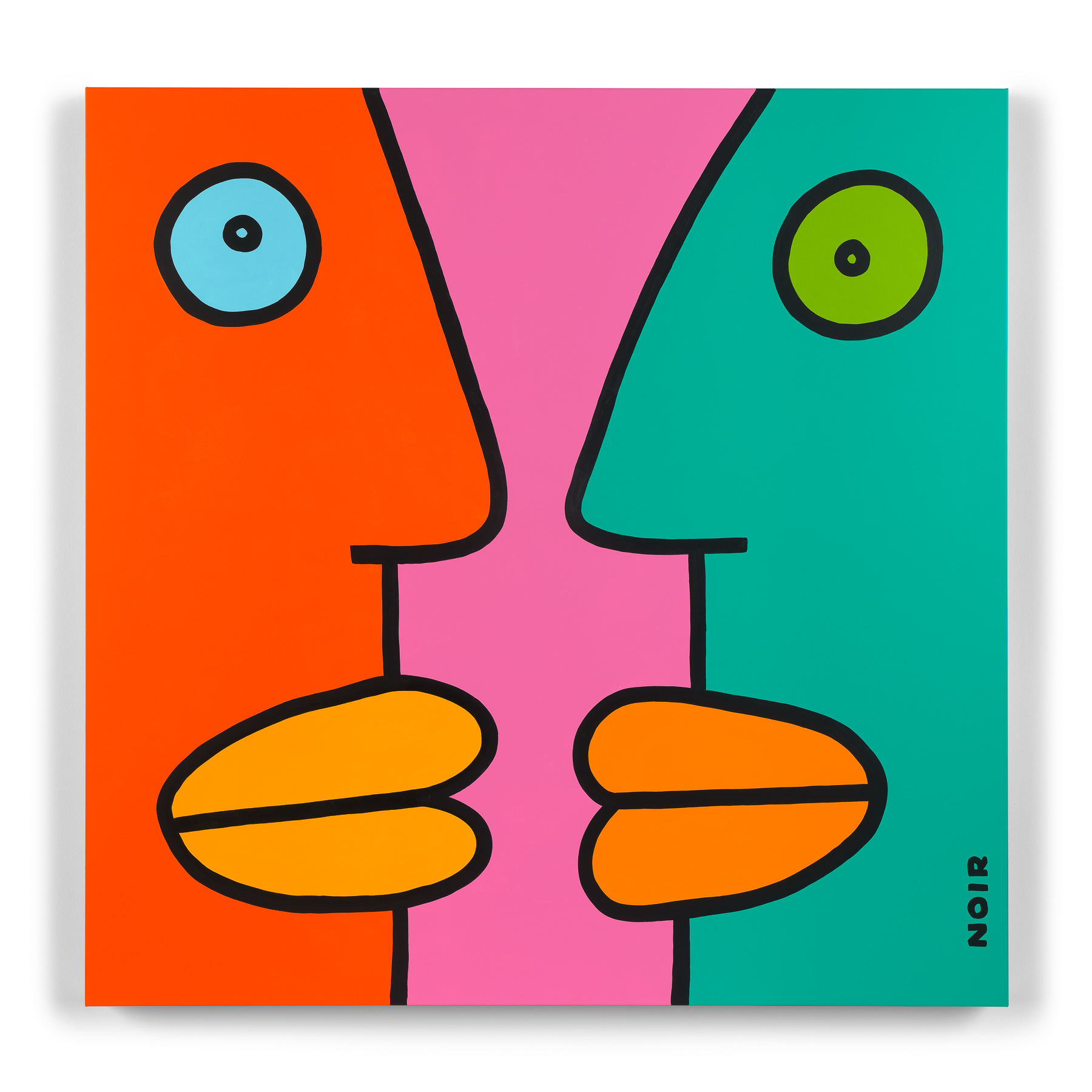 Thierry Noir - The Dialogue Returns in the Second Week After a Three Day Seminar (180cm by 180cm, 2023)